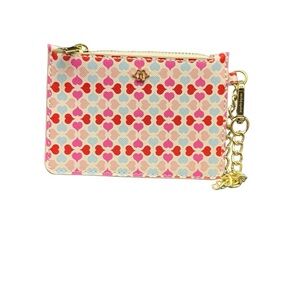 EUC Nanette Lepore heart patterned wristlet- used once not a single flaw